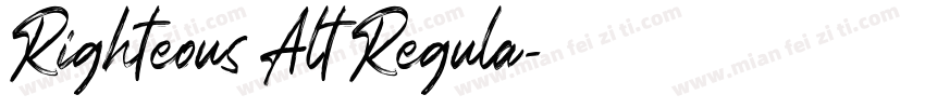 Righteous Alt Regula字体转换
